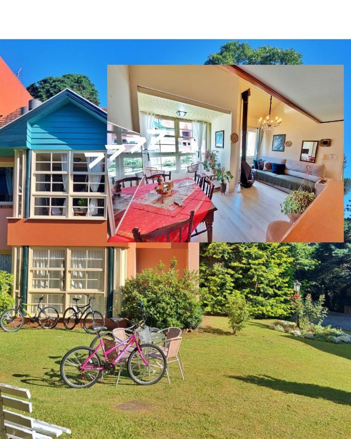 Belissimo Duplex A 500M Lago Neg 3Q 4Bikes Churrasq Lareira Ar Qf Gramado Exterior foto